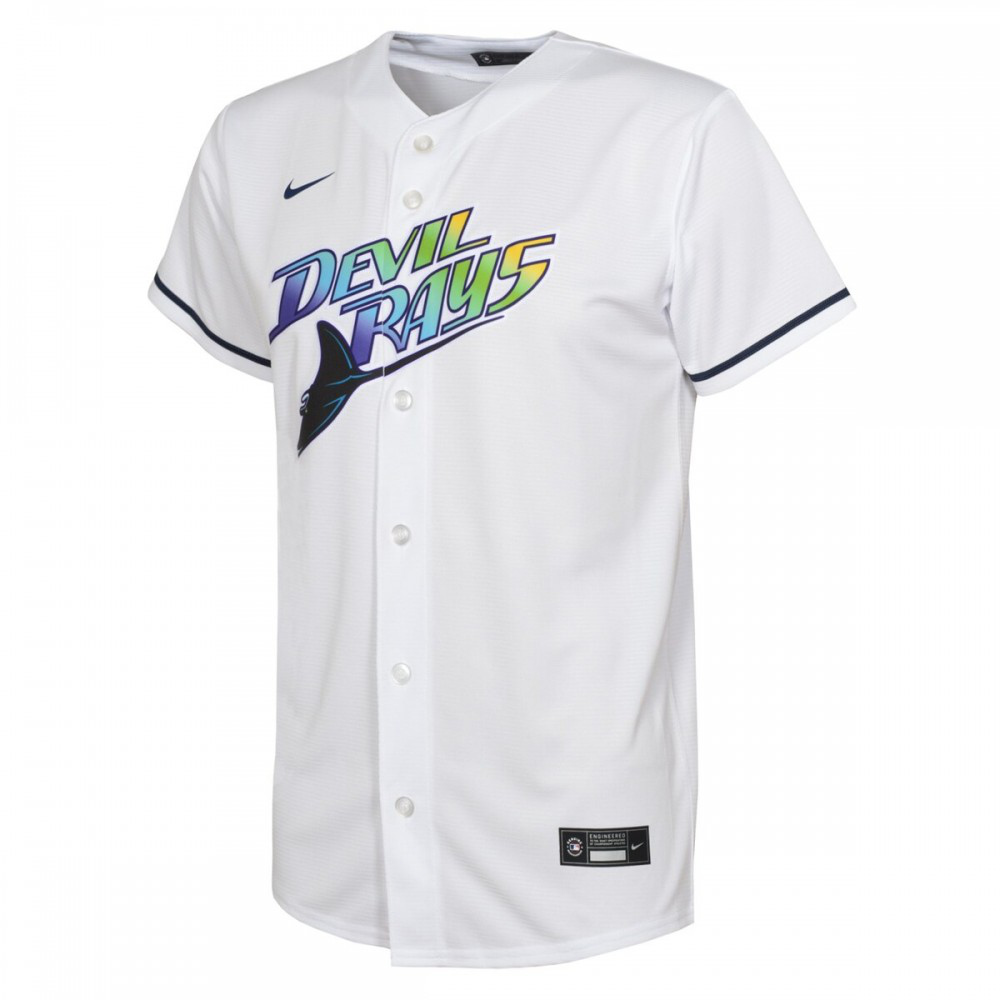 Tampa Bay Rays Youth Alternate Replica Team Jersey - White-Pro Kit Vault | Brand New 26/27 Sports Jerseys